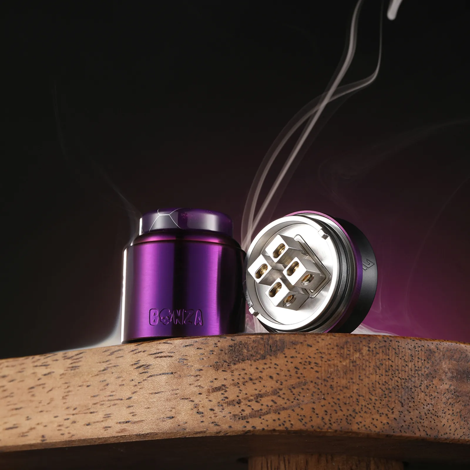 Thundercloud vaping Bogan Bonza Pro Rda By Vaping Bogan Bonza Rda Display